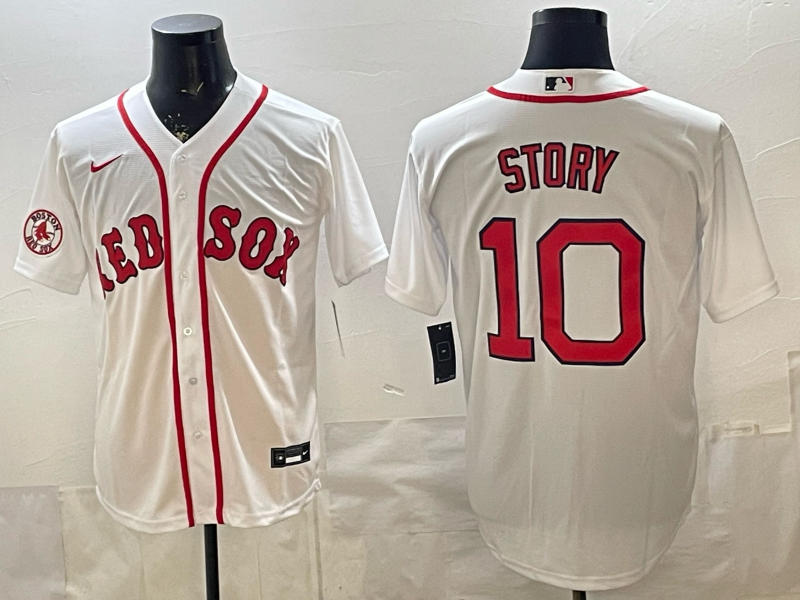 Men Boston Red Sox #10 Story white 2026 Nike MLB Jerseys 20260015->boston red sox->MLB Jersey